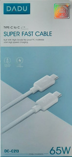 کابل شارژ Type‑C به Type‑C دادو DADU مدل DC‑C213 فست شارژ 65 وات طول 1 متر